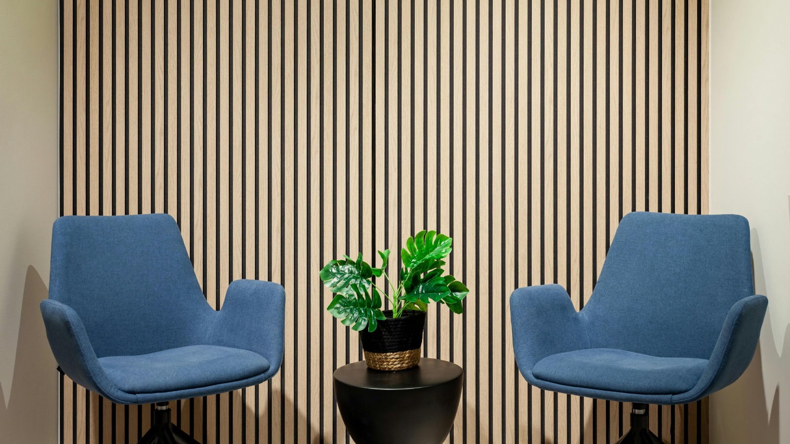 Therapy room with two chairs — a calm, welcoming space for couples